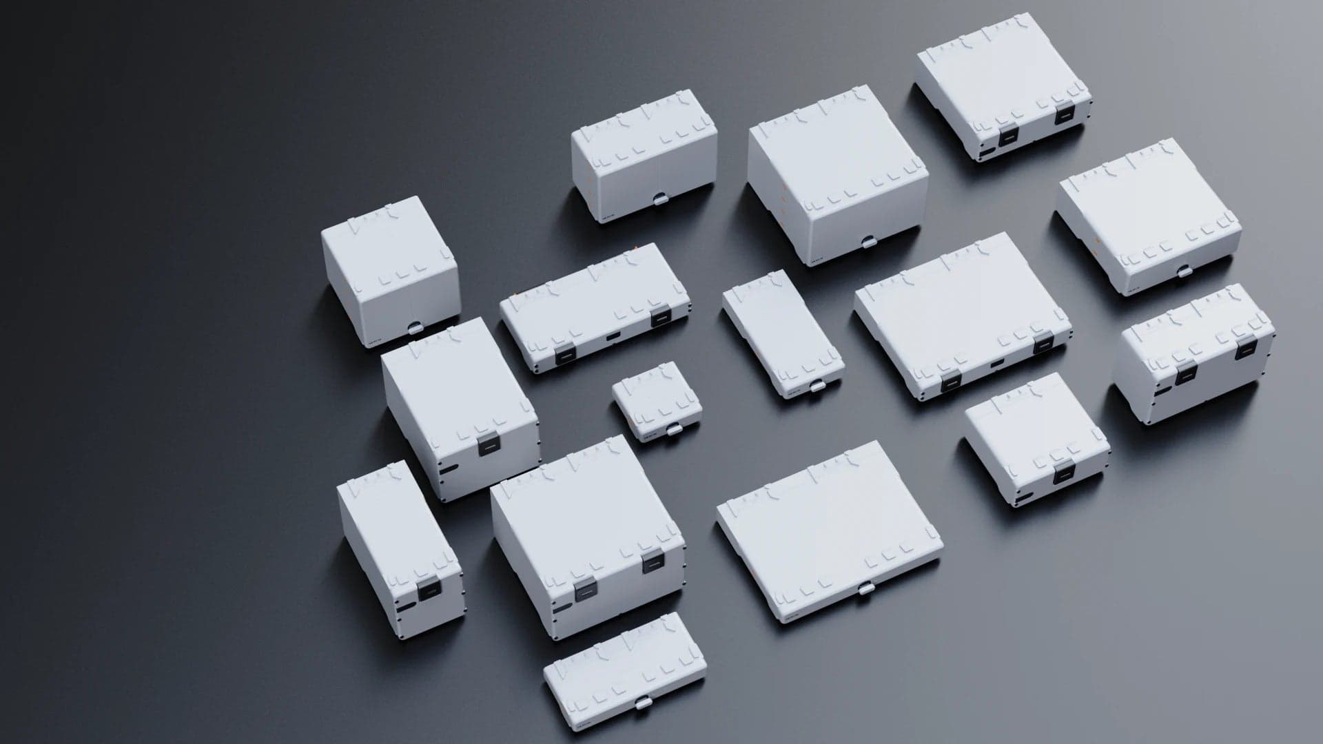 Vault storage modules stacked as a collection